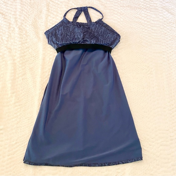 EDDIE BAUER Built In Bra Racerback Stretch Tennis Pickleball Dress M Blue Athlet - Picture 6 of 10